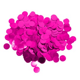 Pink Foil Confetti,Round Dots Glitter Table Confetti,Sparkling for Party Decorations(1.76 OZ)