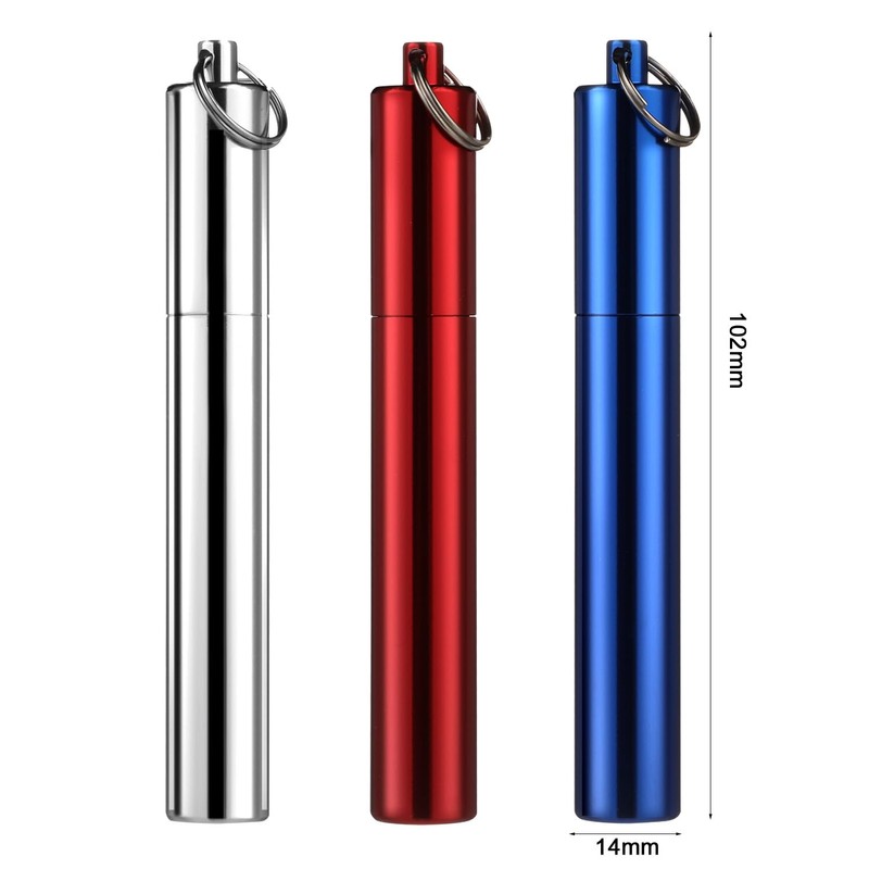 Metal Portable Toothpick Holder Pocket Travel Toothpick Holder Case Aluminum