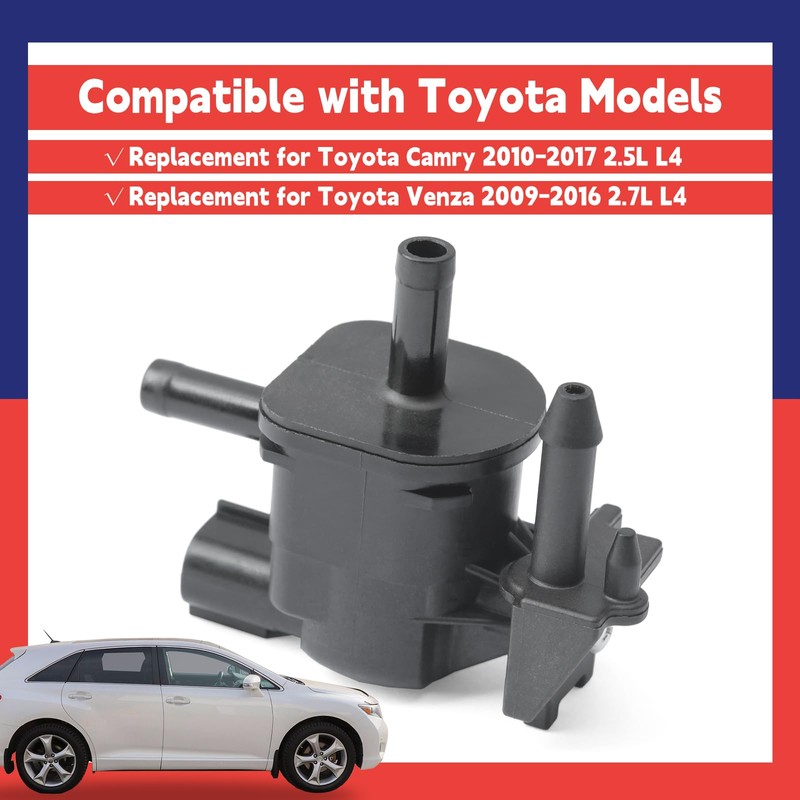 Dusledel 258600V040 Vapor Canister Purge Solenoid Valve Replacement for Toyota