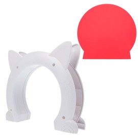 Kisangel Pet Door for Interior Door - Cat Flap Entrance Tunnel for Home Internal Access - Indoor White ABS