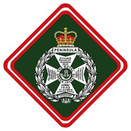 Personalisedjust4u Royal Green Jackets Military Metal Car Window Sign