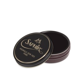 Saphir Medaille d’Or Pate De Luxe - Natural Wax Shoe Polish for Leather Shining - 50ml - Burgundy