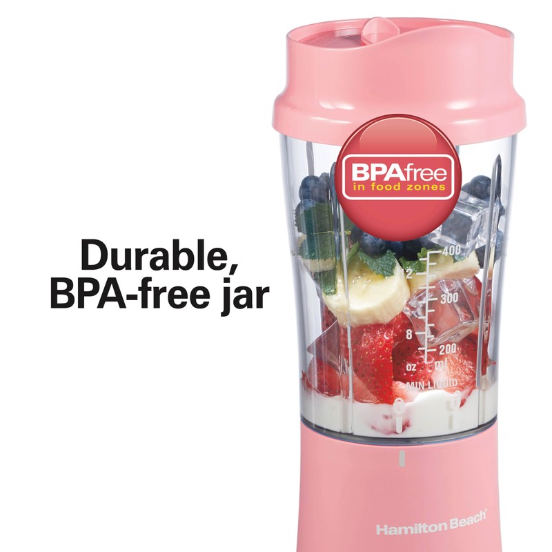 Hamilton Beach Portable Blender for Shakes and Smoothies, 14 Oz