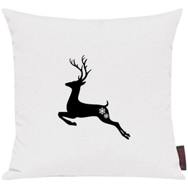 Christmas Reindeer Throw Pillow Cushion Cover for Selected., 40x40cm