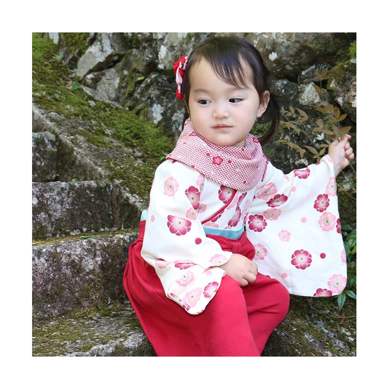 Bib Style Baby Hakama Coverall Girl