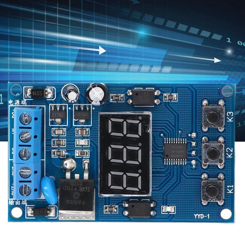 MOS Tube Control Board Adjustable Trigger Cycle Delay Switch Module