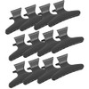 Black Hairdressing Clamps, Hair Claw Clamps 12Pcs/set Hair Clip, PP
