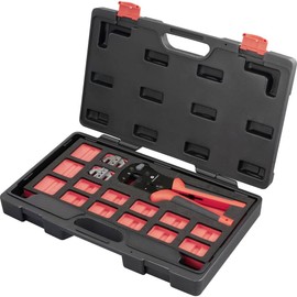 Toolcraft TO-9660081 Crimping Tool Set Including Crimping Assortment with Case