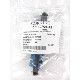 Corning CCH-CP24-A9 Fiber Adapter Panel, 12 LC Duplex OS2 SM Singlemode Adapters