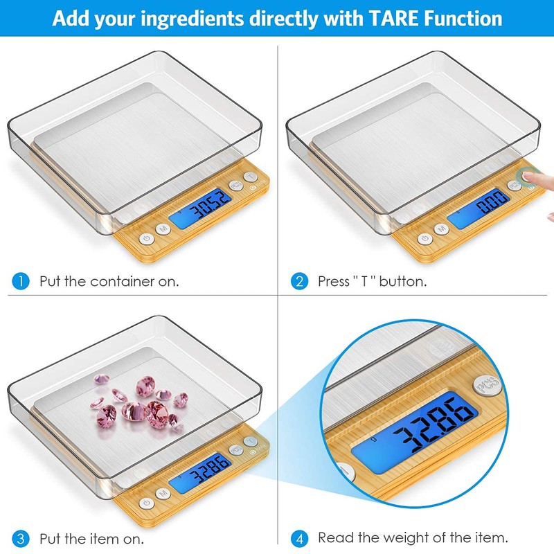 AMIR Precision Scales 0.01 g, 500 g/0.01 g Digital Scale,