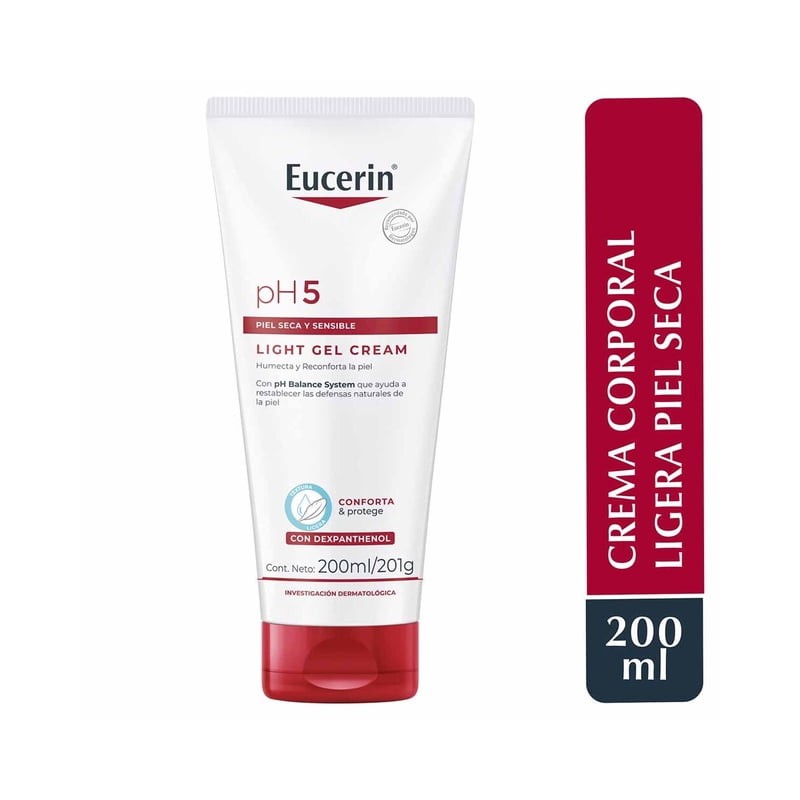 Crema corporal Eucerin ultra ligera en gel piel sensible 200