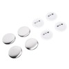 100Pcs Badge Back Cover Tinplate Plastic Base Avoid Rust Firm