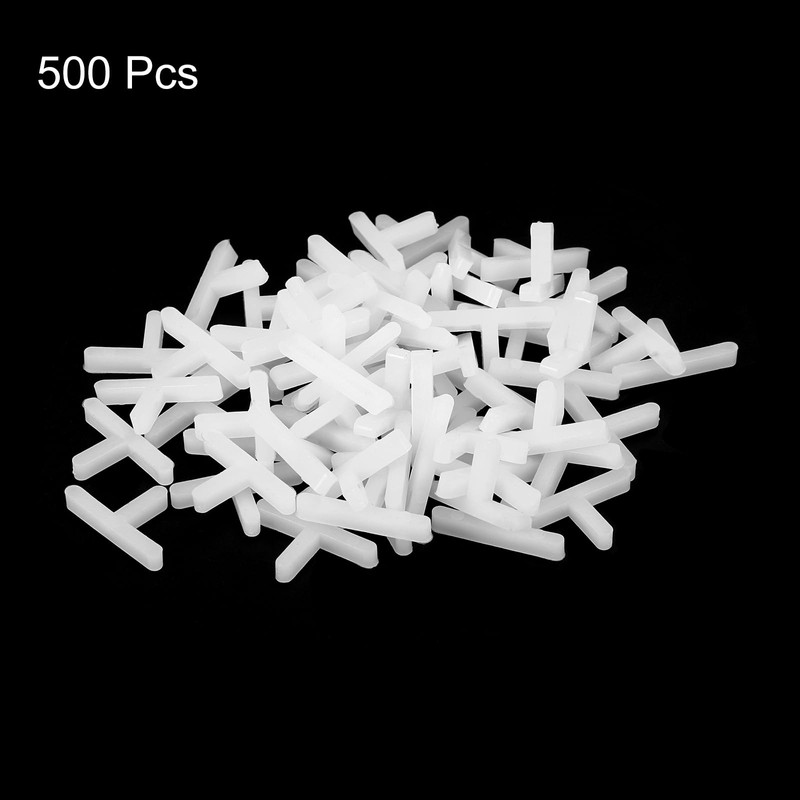 sourcing map 500Pcs Wall Floor Tile Plastic T Shape Spacers
