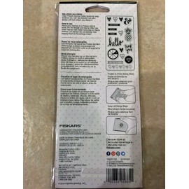 Fiskars Clear Acrylic Stamp Set by Fiskars Stamps Love Today 106020-1001 NEW.