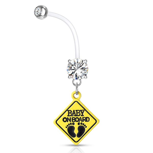 Autiga® Pregnancy Piercing Bio Flex Flexible Plastic Can Be Shortened