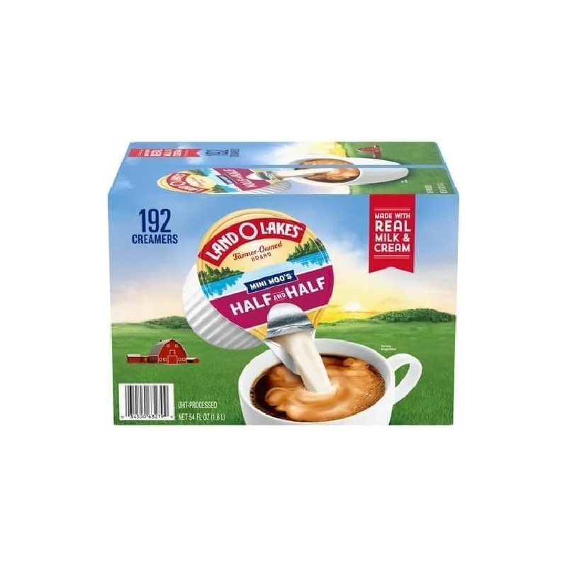 Land O Lakes Half & Half Creamer Singles, 192 Count