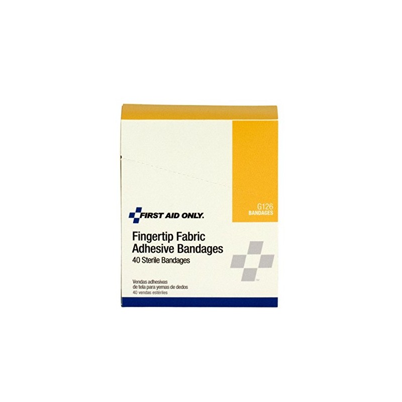First Aid Only - G126 Fingertip Fabric Bandage, 40 Count