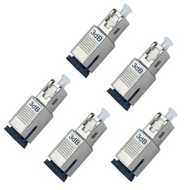 GwliUni 5Pcs 3dB SC-UPC Fiber Optic attenuator, Fiber Signal Attenuation Converter, SC Inserts Connector