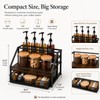 Coffee Bar Syrup Dispenser Set, 4 Pack 16.9oz/500ml Glass Syrup