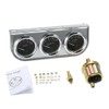 Domary 52MM Oil Pressure Celsius Water Temperature Gauge Voltmeter Chrome