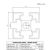Aluminium Profile 45 x 45 mm System, Assembly, Construction Profile