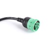Green Type 2 J1939 Male to OBD2 Female Adapter Cable