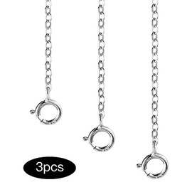 Necklace Extenders for Women 3 Pcs 925 Sterling Silver Chain Extenders Removable Necklace Bracelet Anklet Extension Jewelry Making Chains, 2 3 4"