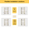 Z&Zhanle Electric Heated Towel Rack, Gold Finish, Wall Mounted Bathroom
