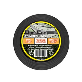 FORESTER Heavy Duty Trimmer Line – Dual Cut Weed Eater String Universal Trimmer String Fits Most Trimmers and Edgers Weedeater String Weed Eater Spool Weed Wacker Attachments