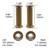 Motorcycle Vintage Non Slip Handlebar Grips 7/8" 22mm 1" 24mm