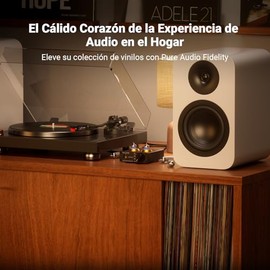 Fosi Audio Box X2 Preamplificador Fono, Mini Preamplificador de Audio Estéreo Hi-Fi con Gain Gear, para Tocadiscos y Fonógrafos MM, con Fuente de Alim