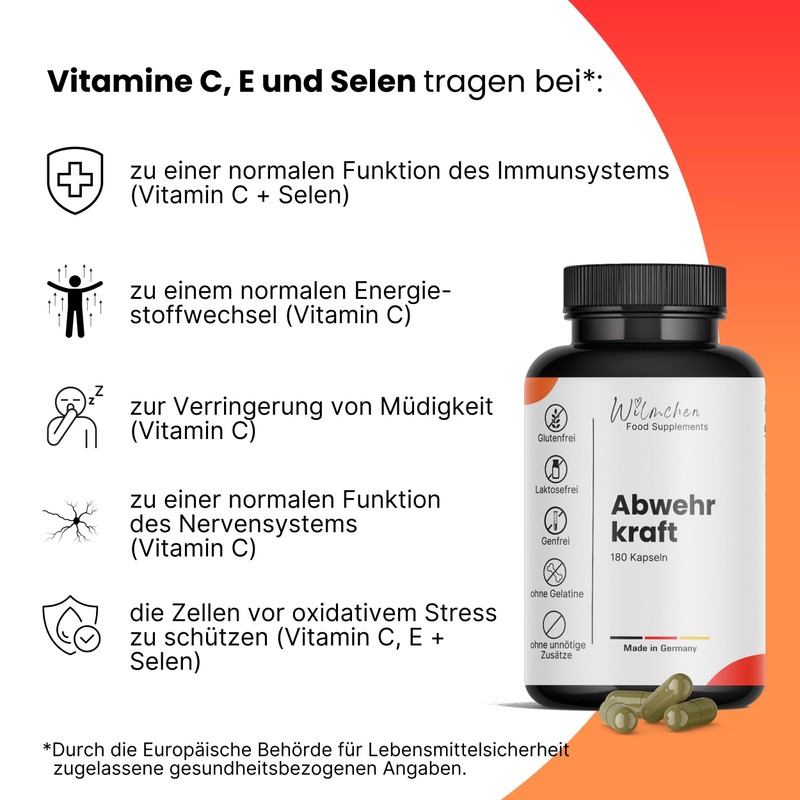 Abwehrkraft Capsules - Complex of 14 Active Ingredients for the