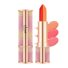 Qin Derdom Lipstick, 3 Colors, Multicolored Lipstick, PH Warm Sensation, Color Discoloration, Glossy, No Falling, Popular, High Moisturizing, Moisture, High Appearance, High Adhesion, Long Lasting