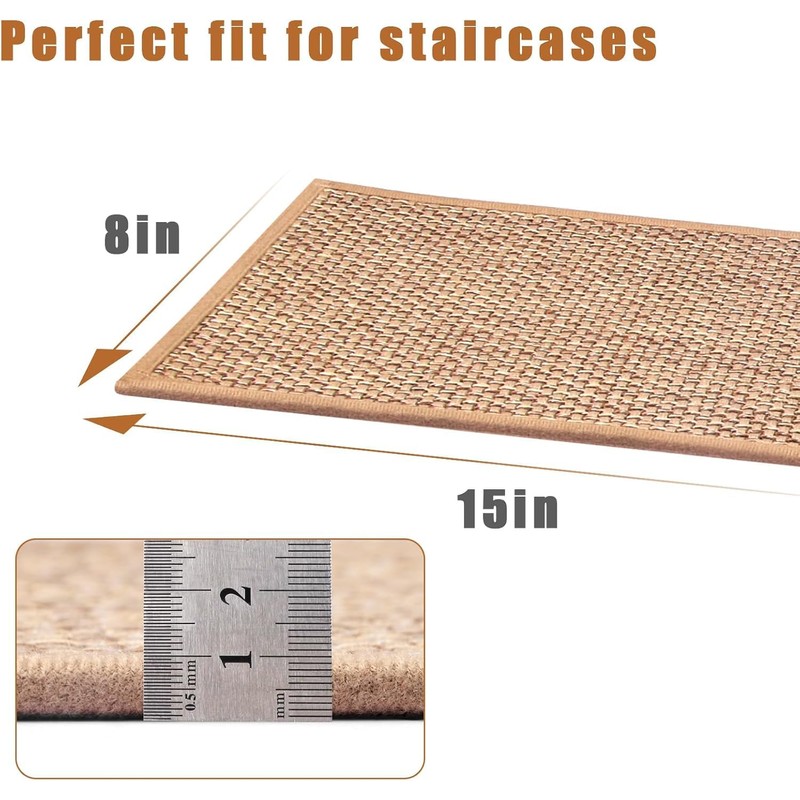Stair Treads for Wooden Steps Indoor,8" X 30" (15 in