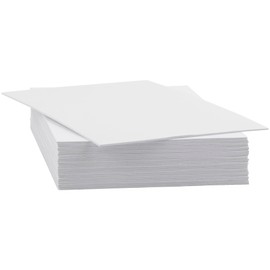 Mat Board Center, 25 Pack 4x6 Uncut Photo Mat Boards, White Color Backing Matt Board Great for Arts, Frames, Photos, Prints