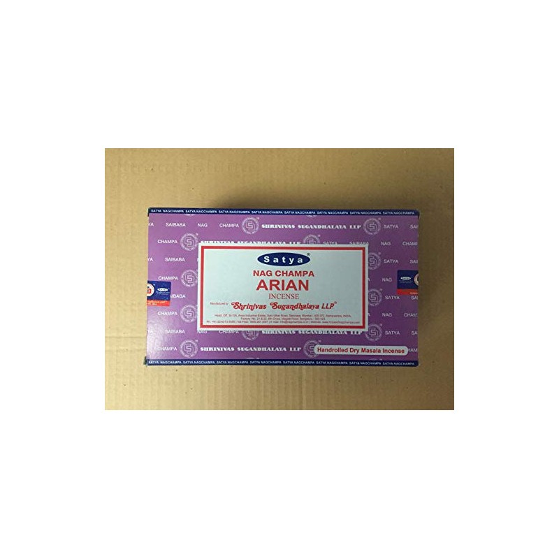 Satya Nag Champa Incense Sticks - Box 12 Packs (Arian)