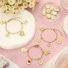 Landical 47 Pcs Gold Bangle Charm Bracelet Making Kit DIY