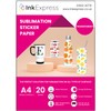 Ink Express A4 Transparent Sublimation Sticker Paper - Compatible with