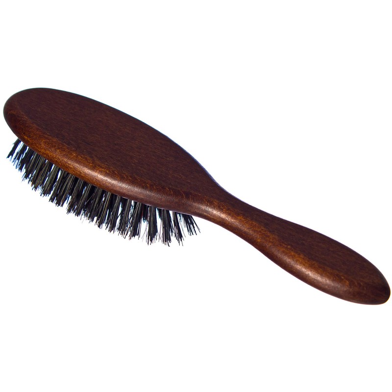 l'artisan BROSSIER, 1 x Small Wooden Hair Brush Natural Bristle