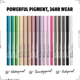 NYX Professional Makeup, Epic Wear, Delineador de ojos en lápiz, Pitch Black