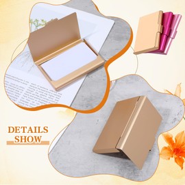 3Pcs Metal Business Card Holder Wallet, Credit Card Holder Purse, Business ID Card Organizer Cards Case Portable Business Slim Name Cards Holder for Women and Men Cards Organizer