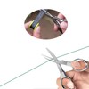 SHULLIN 2 Pcs Portable Glasses Scissors, Ultra Small, Folding Scissors,