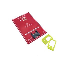 SIM Adapter Red for Mini SIM, Micro SIM, Nano SIM, Dual SIM with NFC