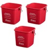 Noble Products Small Red Sanitizing Bucket - 3 Quart Cleaning