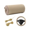 Dickno Car Steering Wheel Cover, Anti-Slip Stitch on Wrap Steering