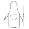 Hand erasable aprons on both sides, Oil and Water Resistant