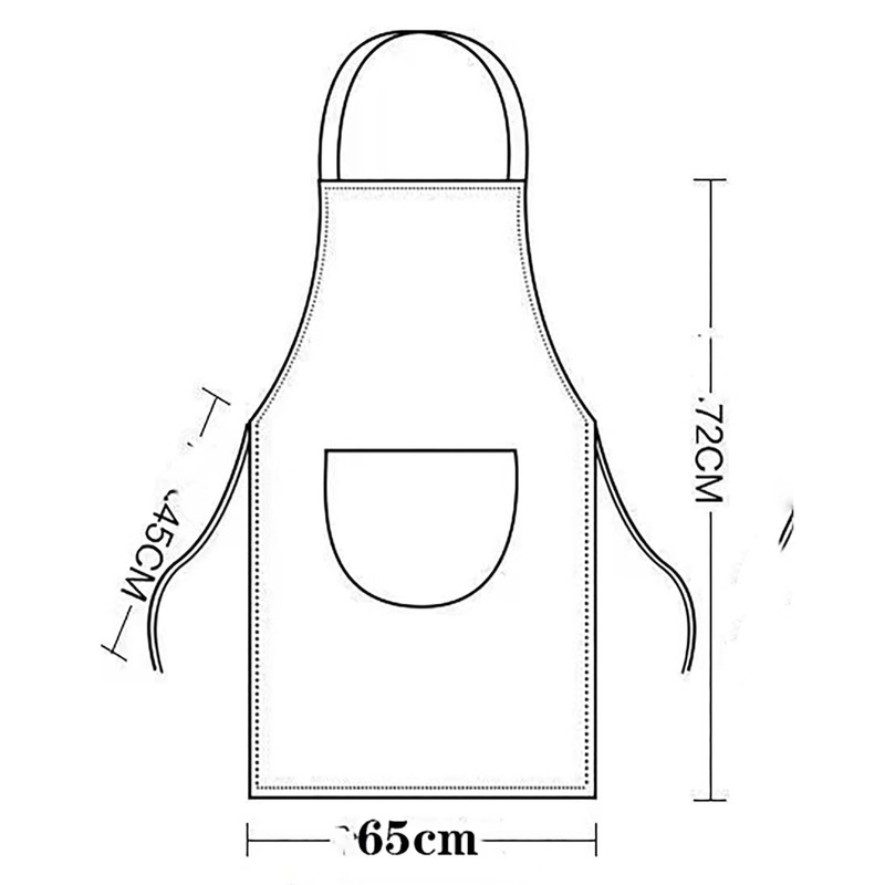 Hand erasable aprons on both sides, Oil and Water Resistant