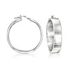 Ross-Simons Italian Sterling Silver Flat Hoop Earrings