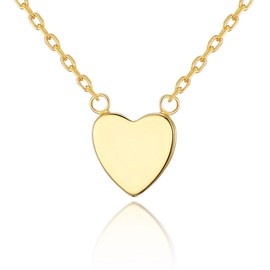 Philip Jones Gold Plated Sister Heart Necklace with Quote Card