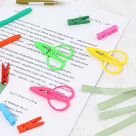 3 PCS Mini Scissors, Portable Travel Scissors Colorful Tiny Crochet Scissors Small Size Embroidery Scissors with Cover Pocket Scissors for Women Girls Scrapbooking Sewing Crafting, 2.56 x 1.65 Inch